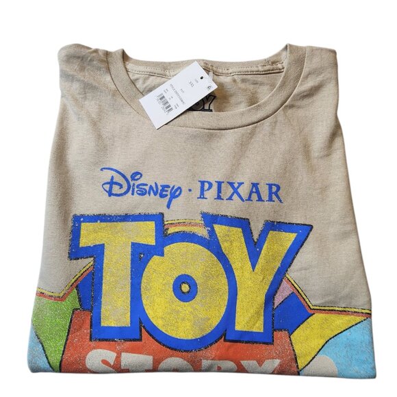 Disney Pixar Toy Story Men's Character‎ Group Woody Jessie Beige Shirt 2XL - Picture 7 of 7